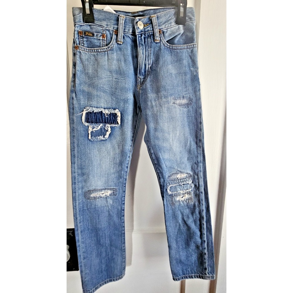 Polo Ralph Lauren little boys The Sullivan Slim Distressed Jeans Sz S (140)